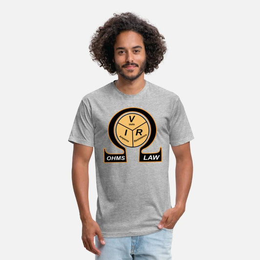 ohm law symbol formula Triangle T-shirts engineers