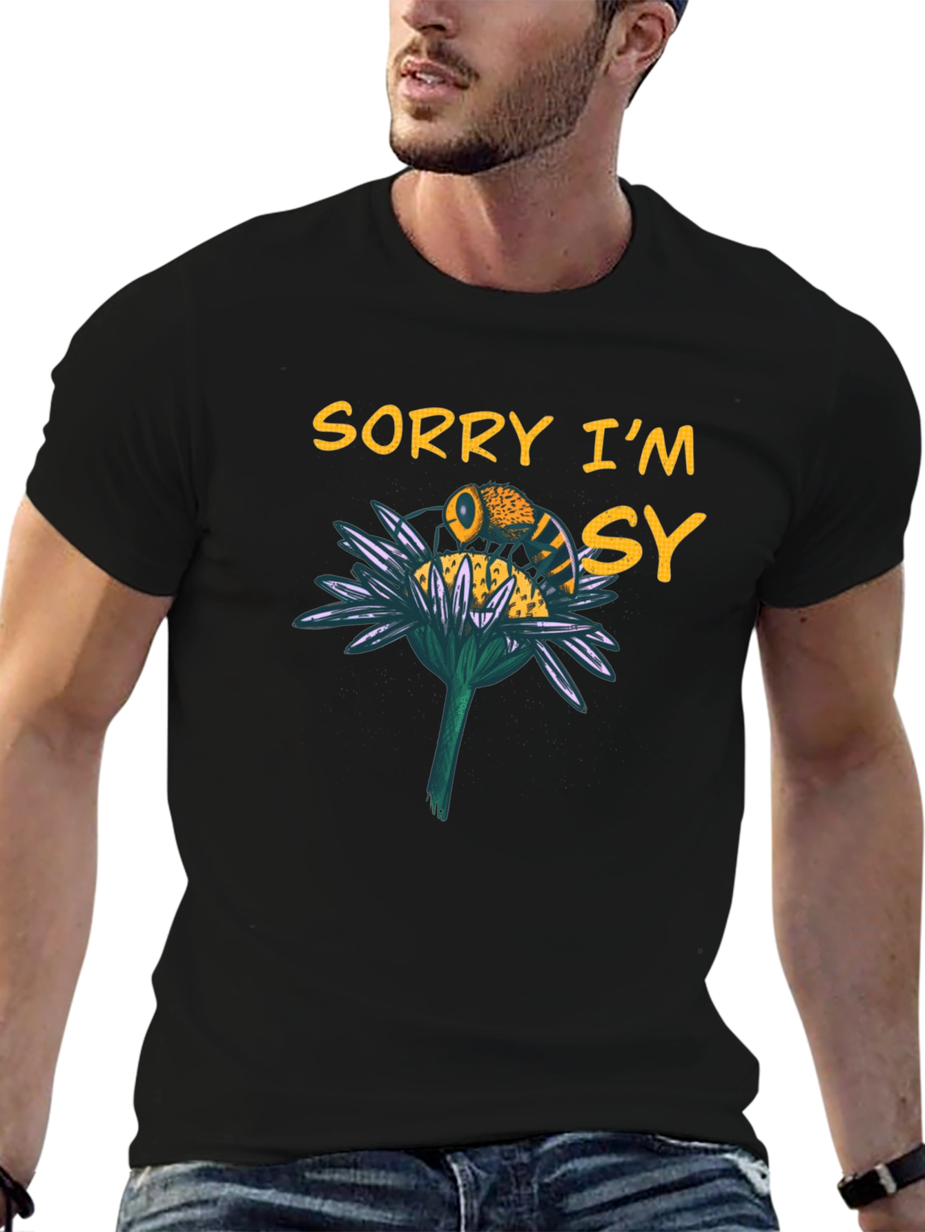 Sorry Im Busy Bee Graphic T-Shirt