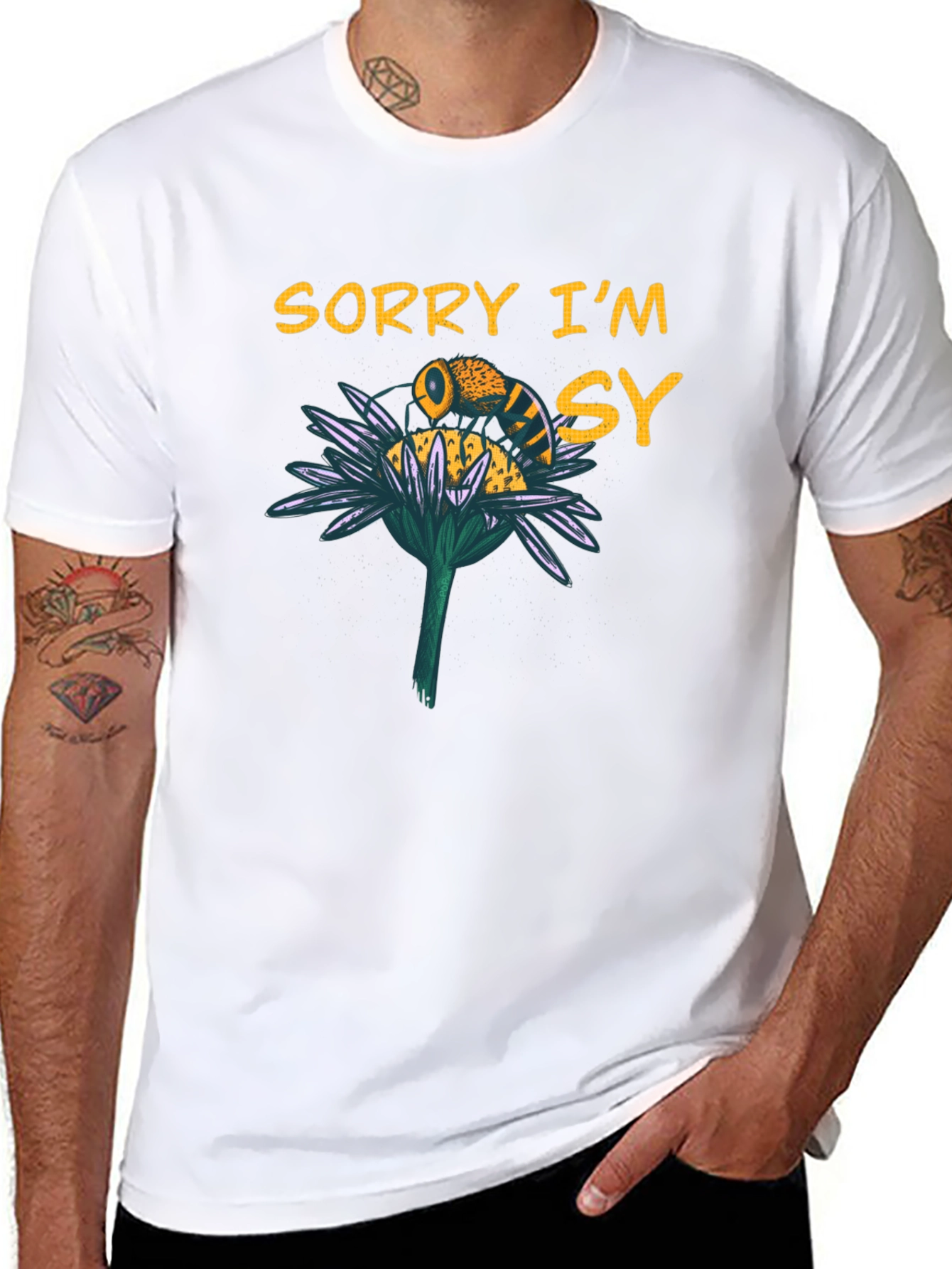 Sorry Im Busy Bee Graphic T-Shirt