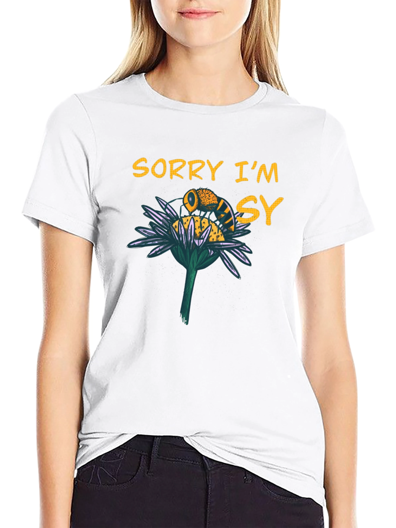 Sorry Im Busy Bee Graphic T-Shirt