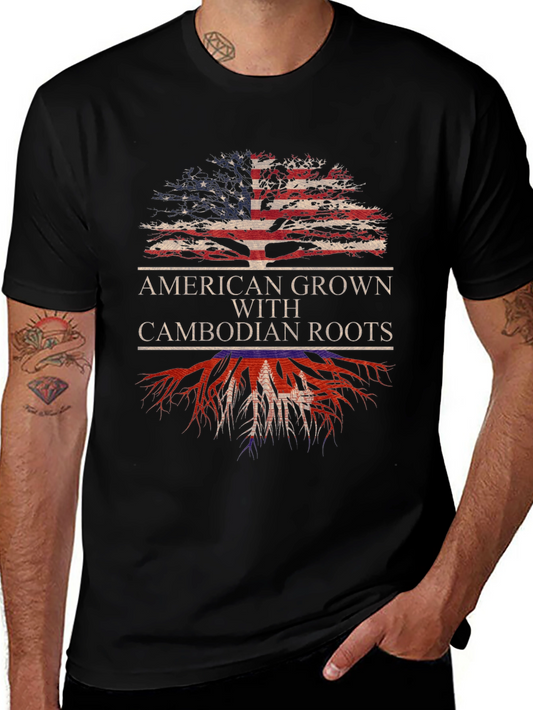 American Grown with Cambodian Roots T-Shirt