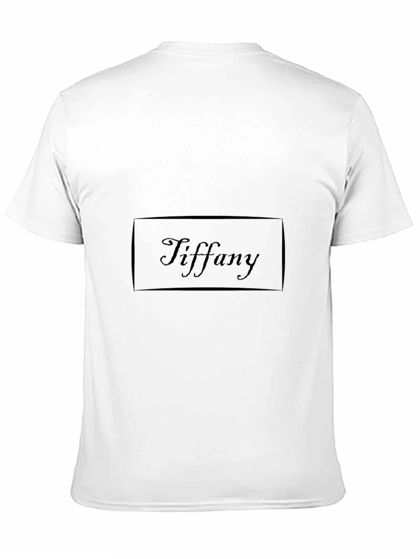 Mens Black T-Shirt - Tiffany Design