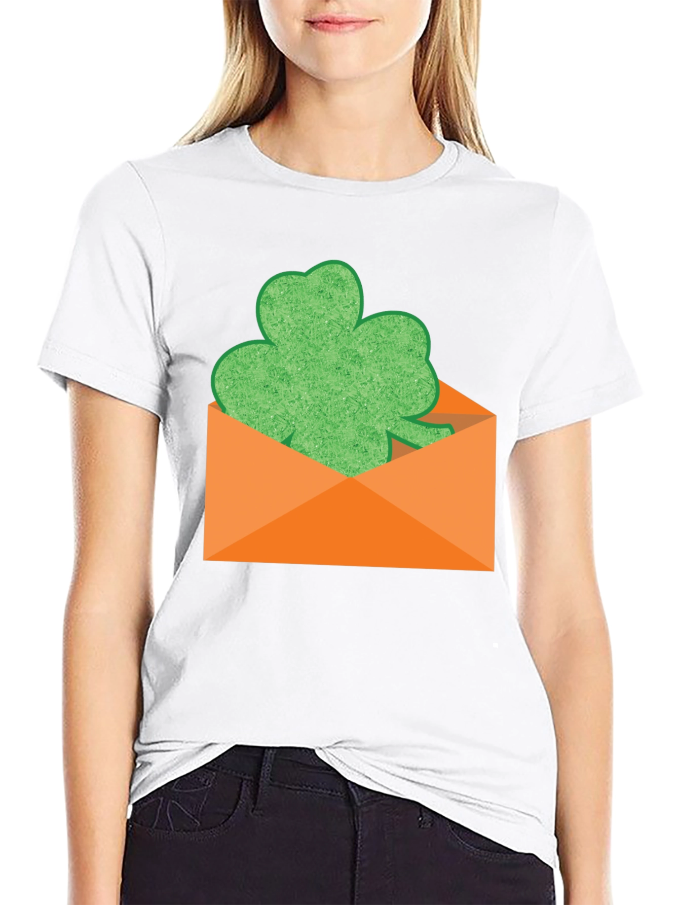 Lucky Clover Envelope T-Shirt - St. Patricks Day