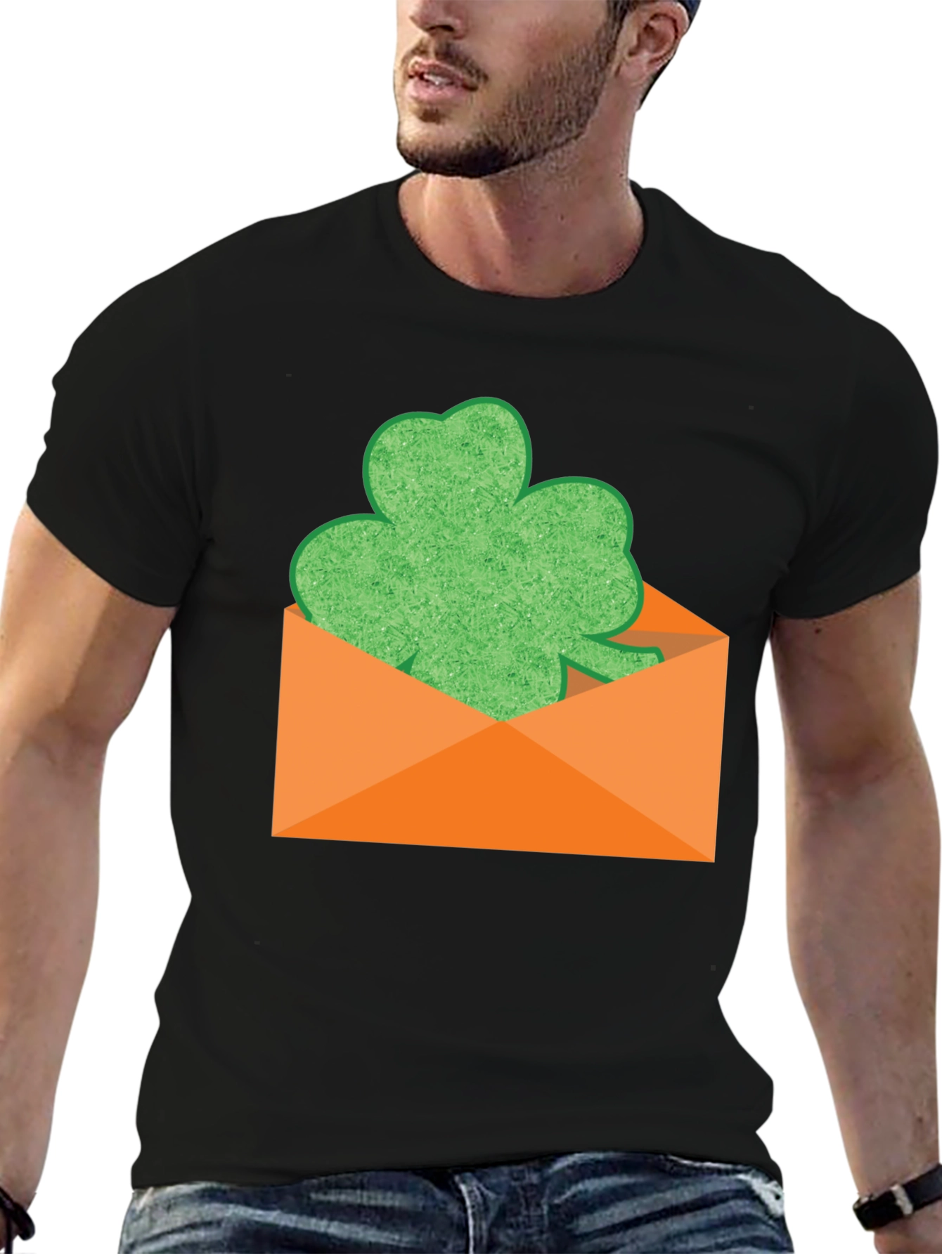 Lucky Clover Envelope T-Shirt - St. Patricks Day