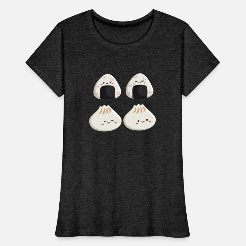 Onigiri and dumpling face character