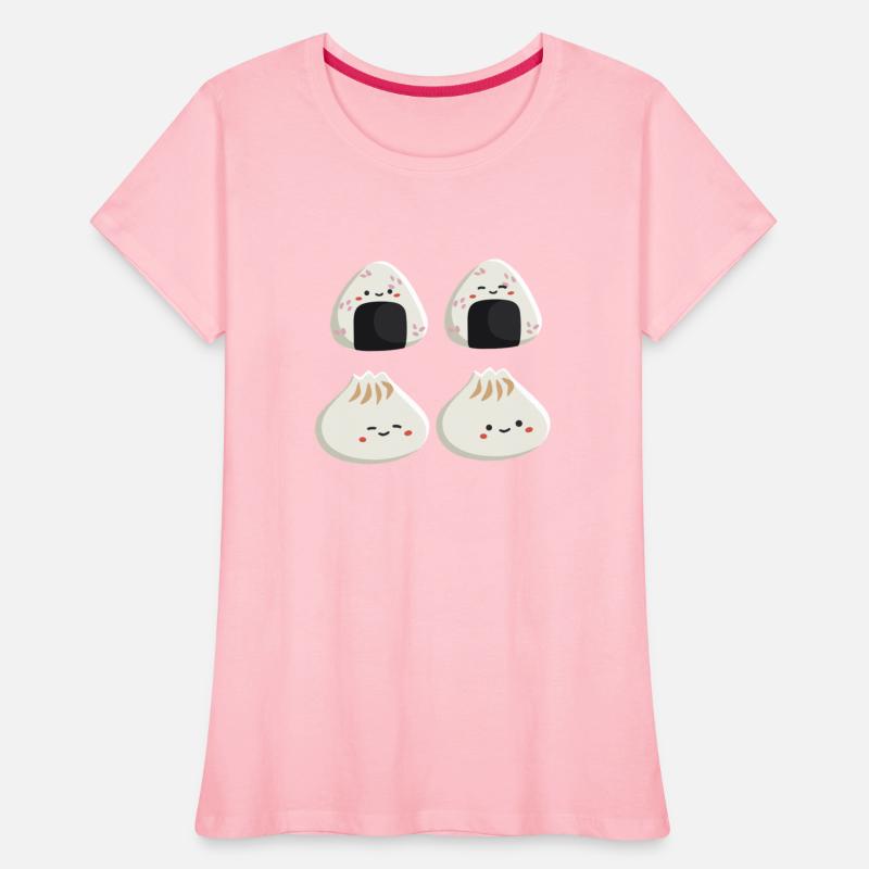 Onigiri and dumpling face character