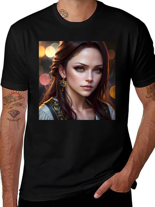 Fantasy Woman Portrait Graphic T-Shirt