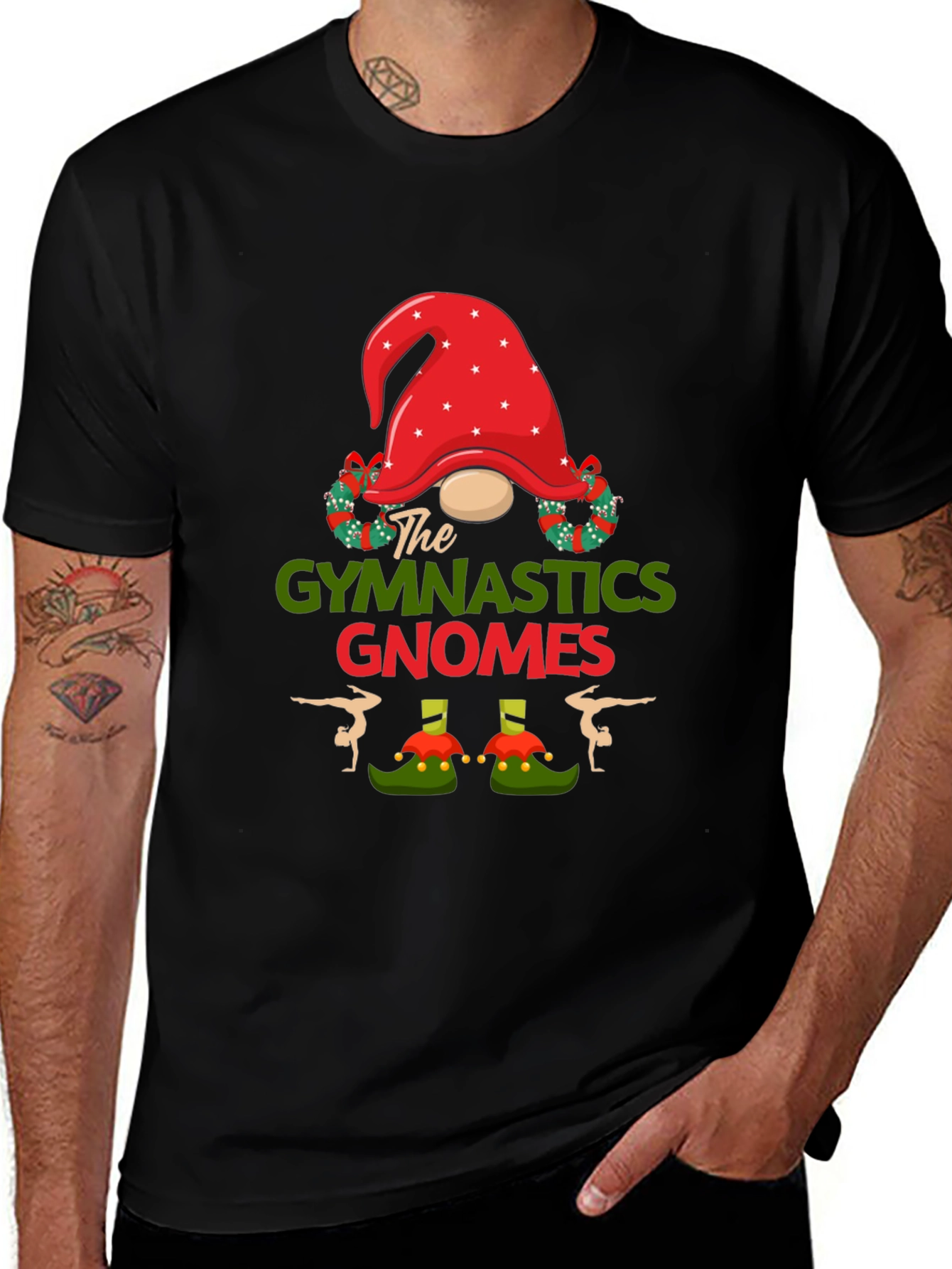 Gymnastics Gnomes Christmas T-Shirt