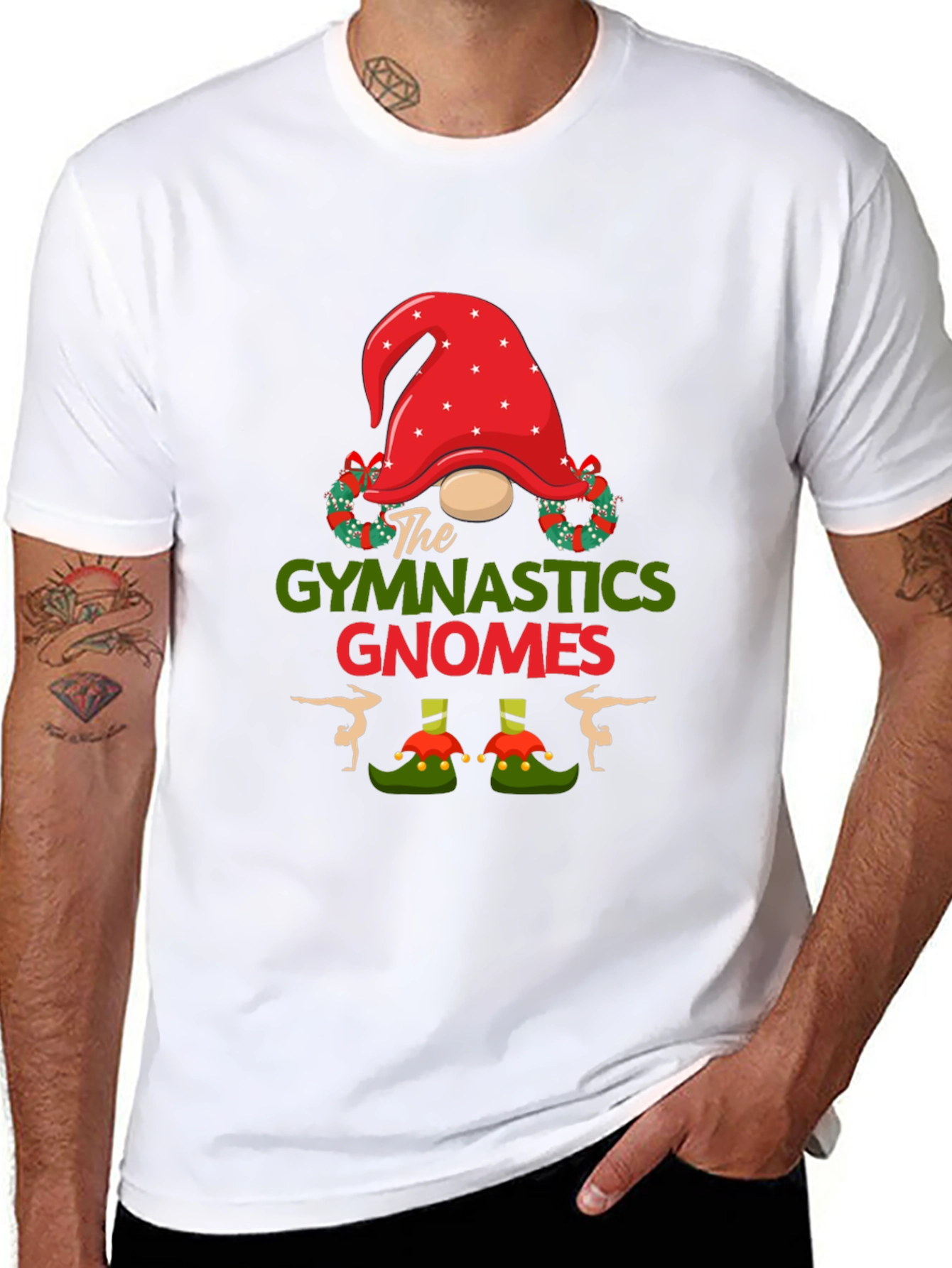 Gymnastics Gnomes Christmas T-Shirt