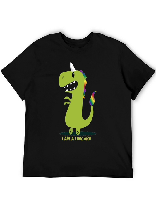 Funny Dino Unicorn Graphic Tee