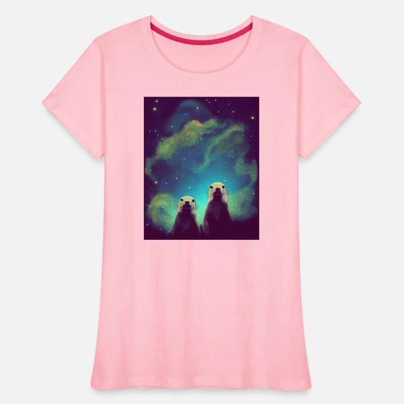 Otters in the Night Sky Nebula