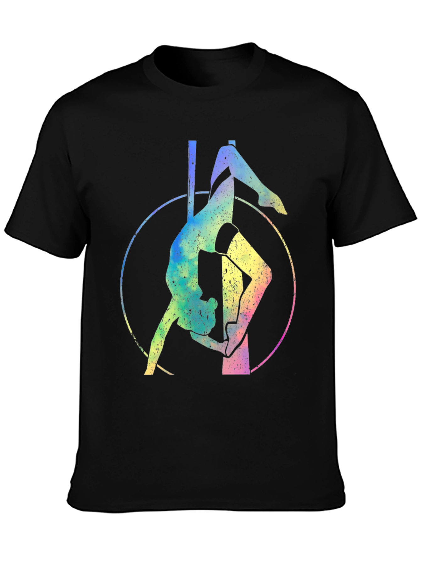 Pole Dance Rainbow Graphic T-Shirt - Fitness Apparel
