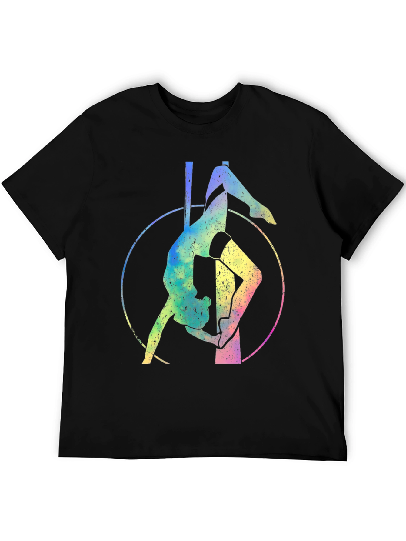 Pole Dance Rainbow Graphic T-Shirt - Fitness Apparel