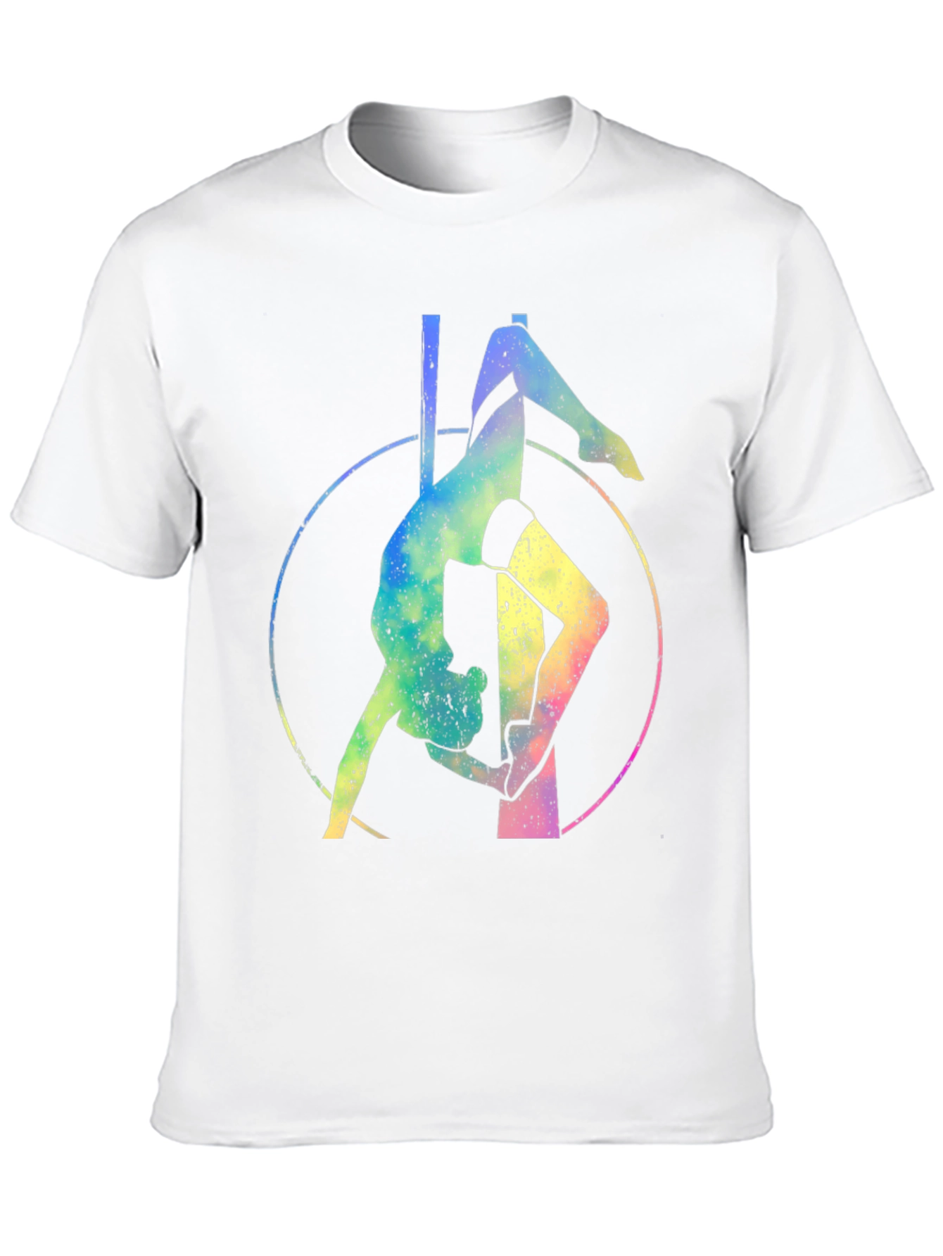 Pole Dance Rainbow Graphic T-Shirt - Fitness Apparel