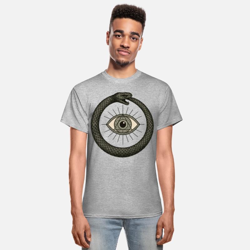 Ouroboros Around Third Eye Symbol