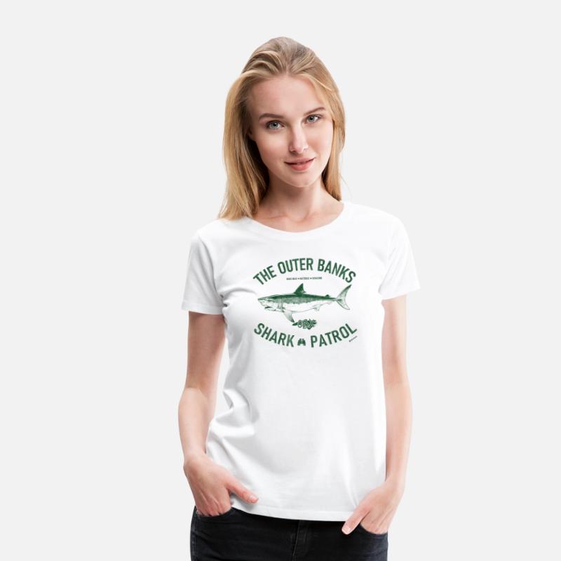 Outer Banks Shark Patrol OBX Vintage Dark Green