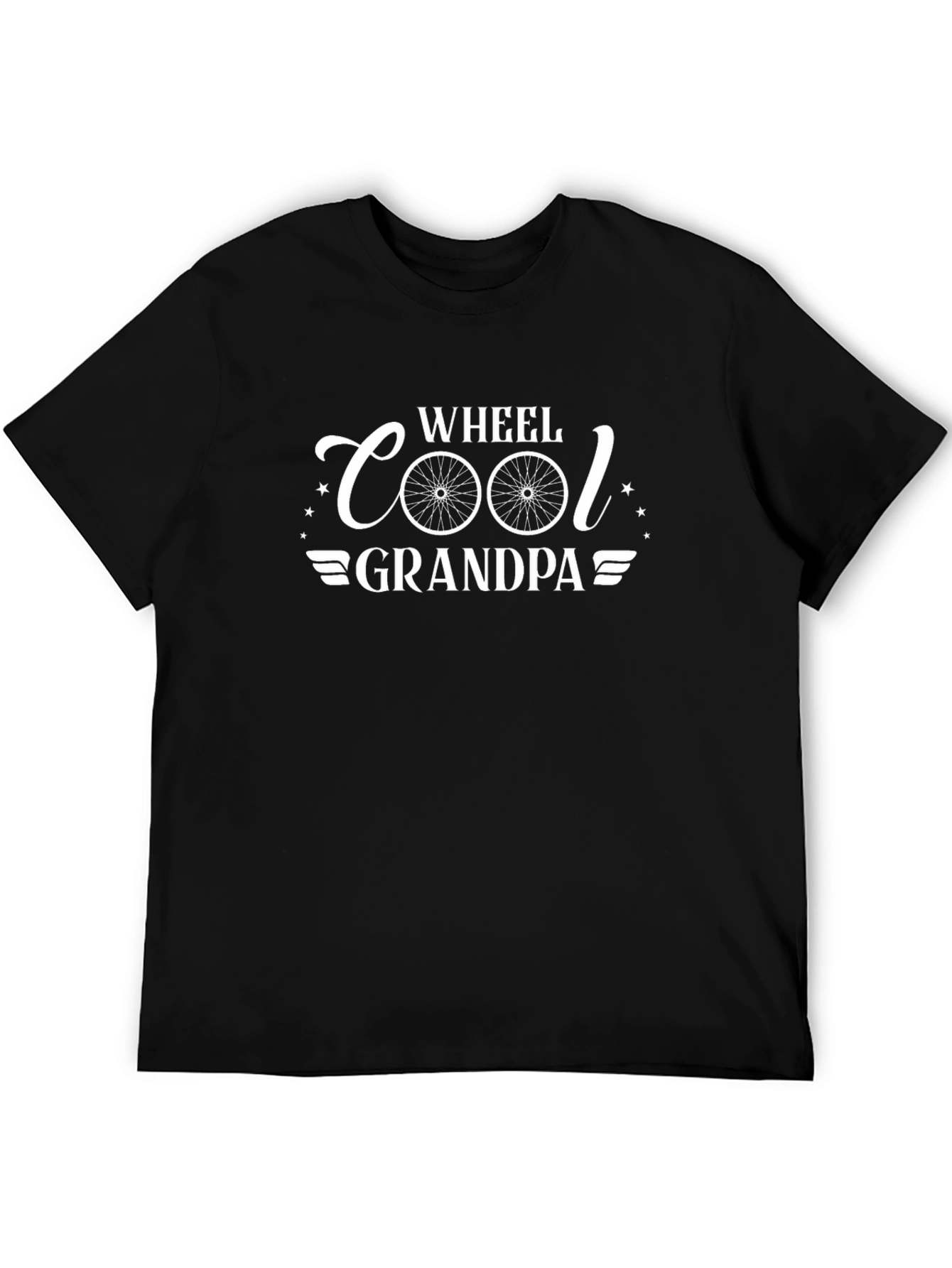 Wheel Cool Grandpa T-Shirt - Black