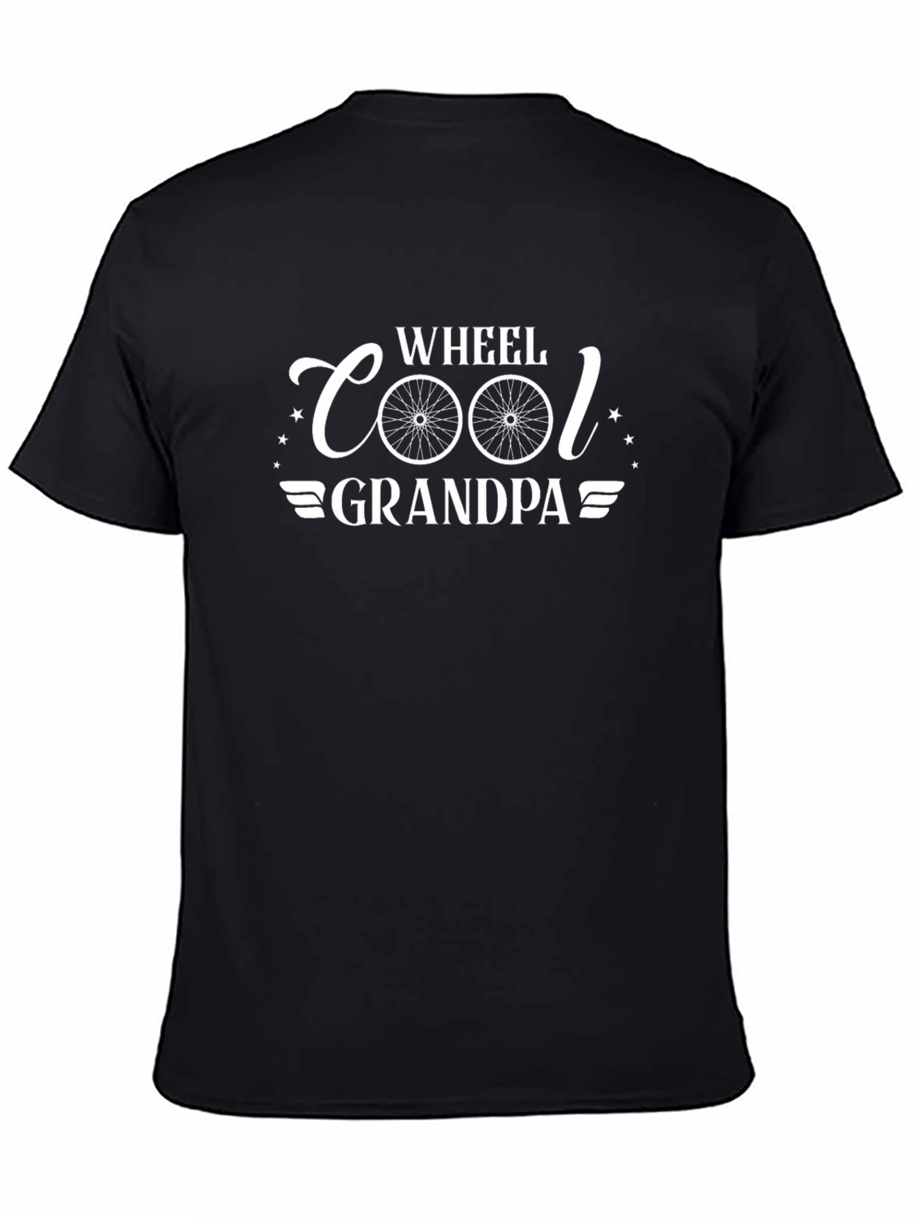 Wheel Cool Grandpa T-Shirt - Black