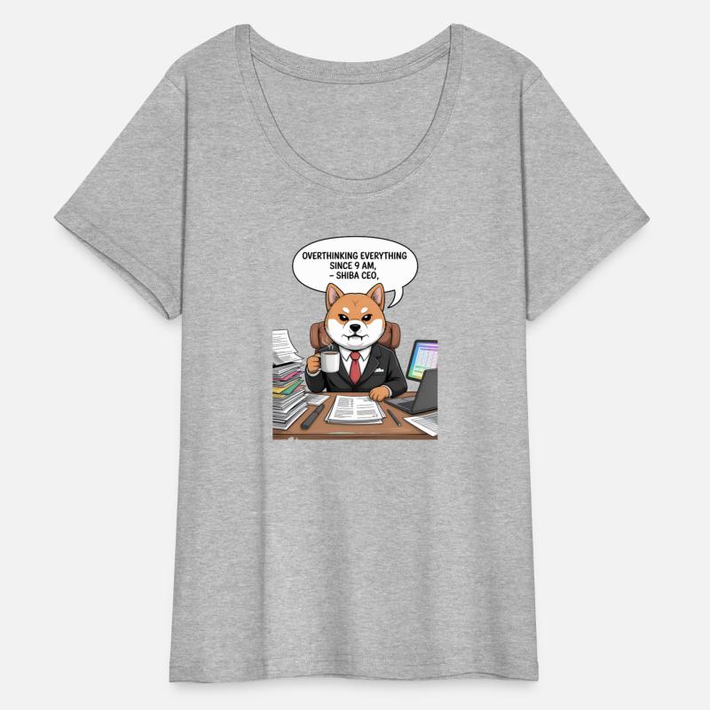 Overthinking Shiba CEO Illustration