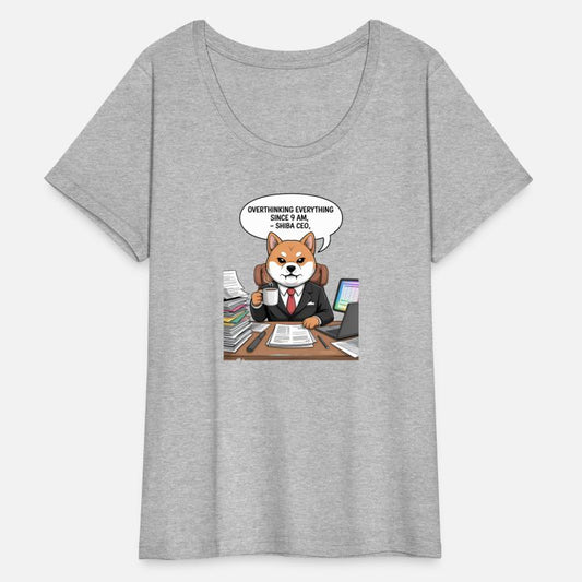 Overthinking Shiba CEO Illustration