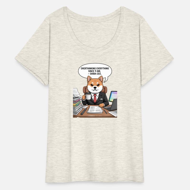 Overthinking Shiba CEO Illustration