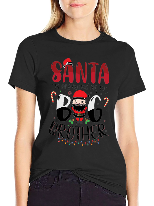 Promoted to Big Brother Santa Christmas Shirt