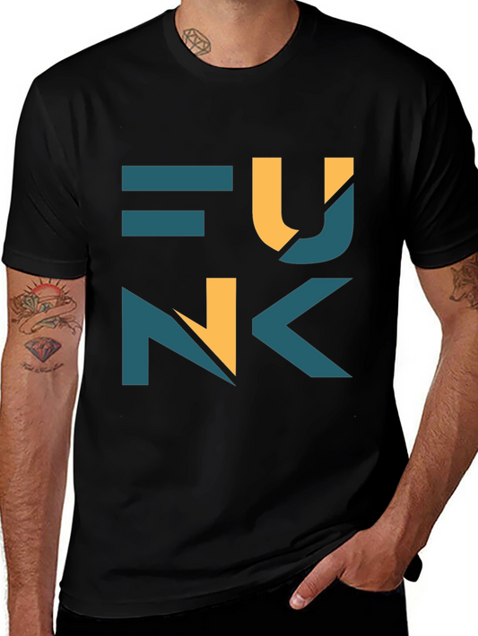 Funk Graphic Print Black T-Shirt