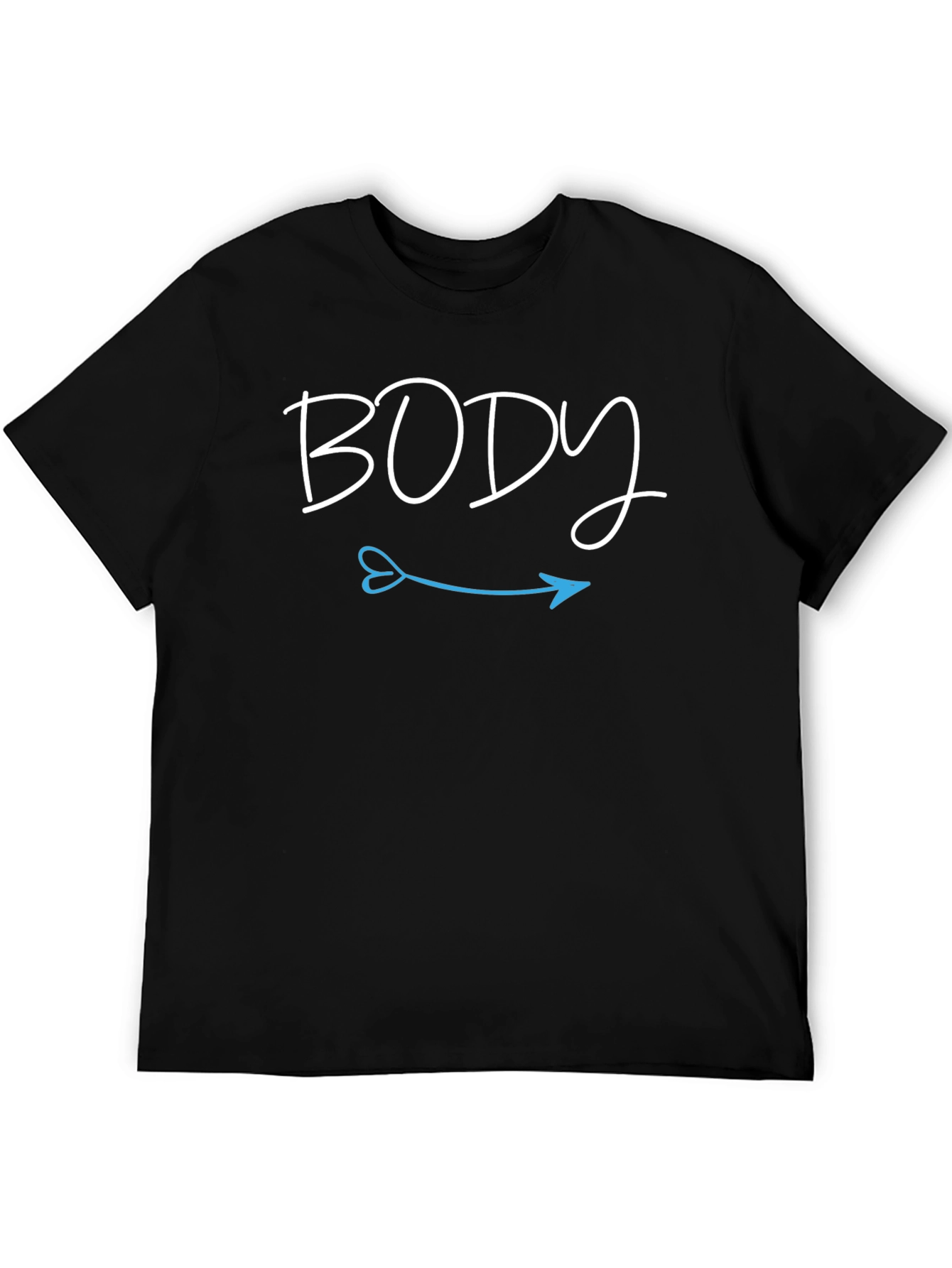 Body Arrow Graphic Tee - Modern Casual T-Shirt