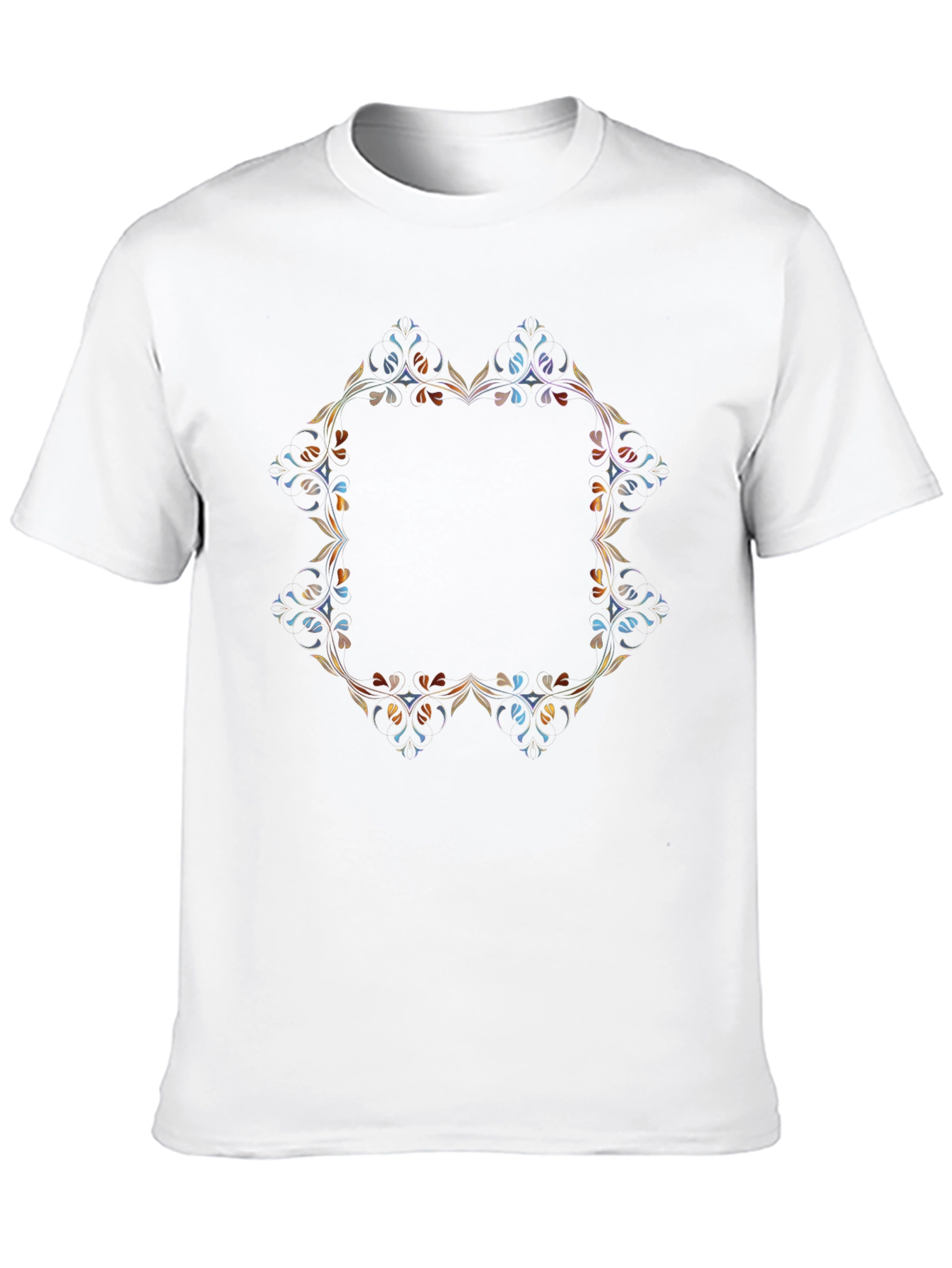 Floral Mandala Graphic Black T-Shirt