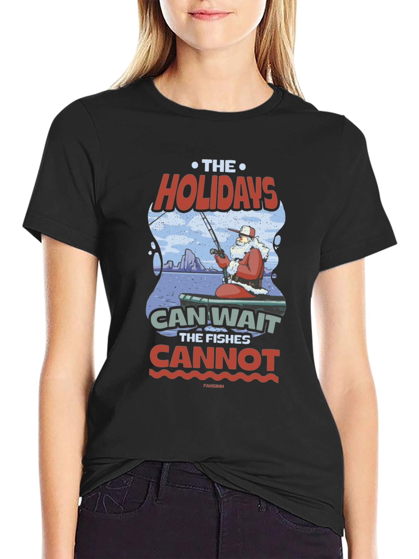 Holiday Fishing T-Shirt - Santas Catch
