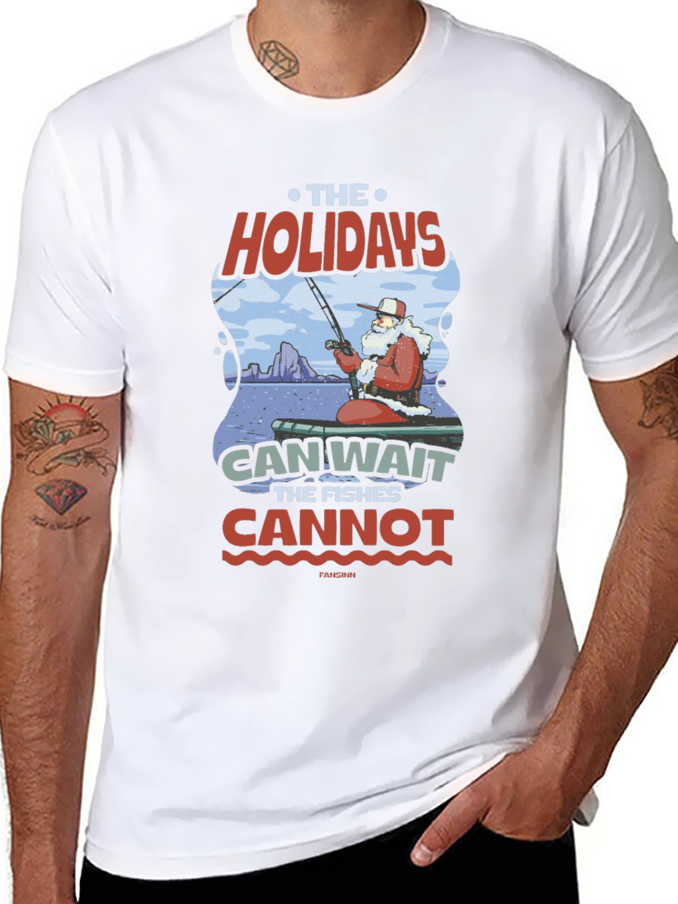 Holiday Fishing T-Shirt - Santas Catch