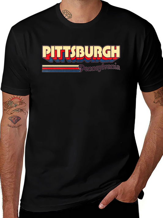 Pittsburgh Pennsylvania Retro Graphic T-Shirt