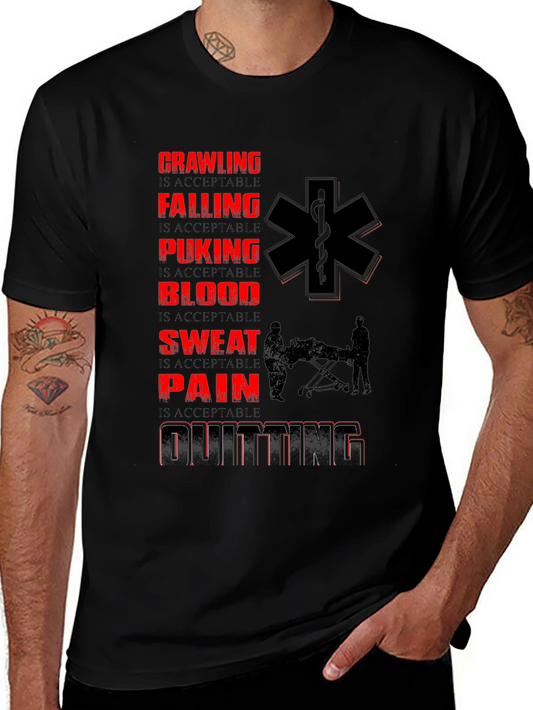 Crawling Falling EMT Graphic T-Shirt
