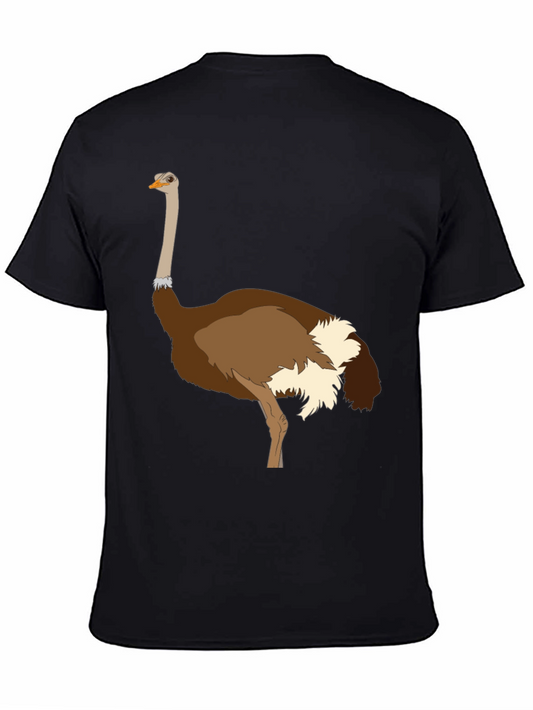 Ostrich Graphic Tee - Unique Bird Design