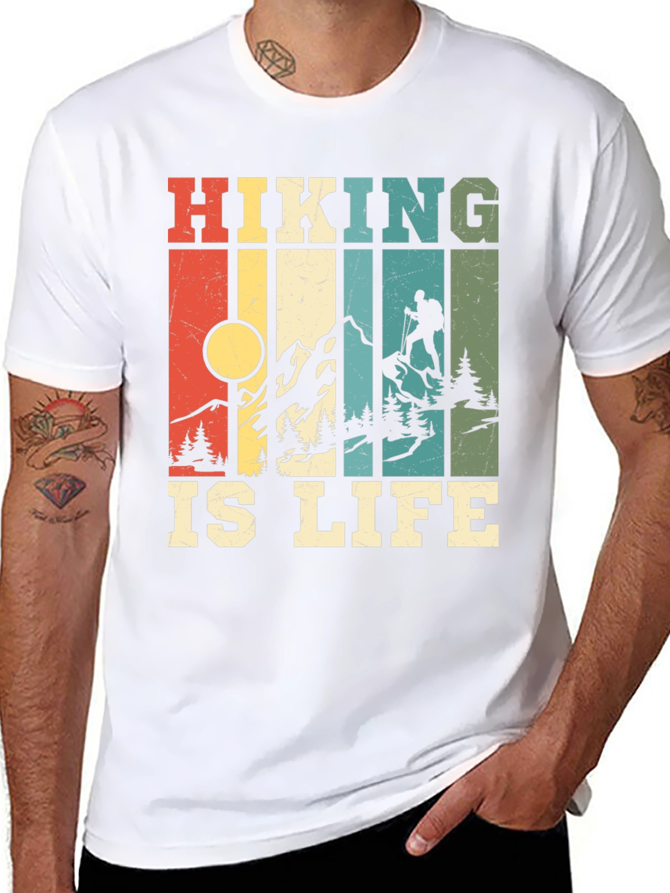 Hiking Is Life T-Shirt - Retro Design