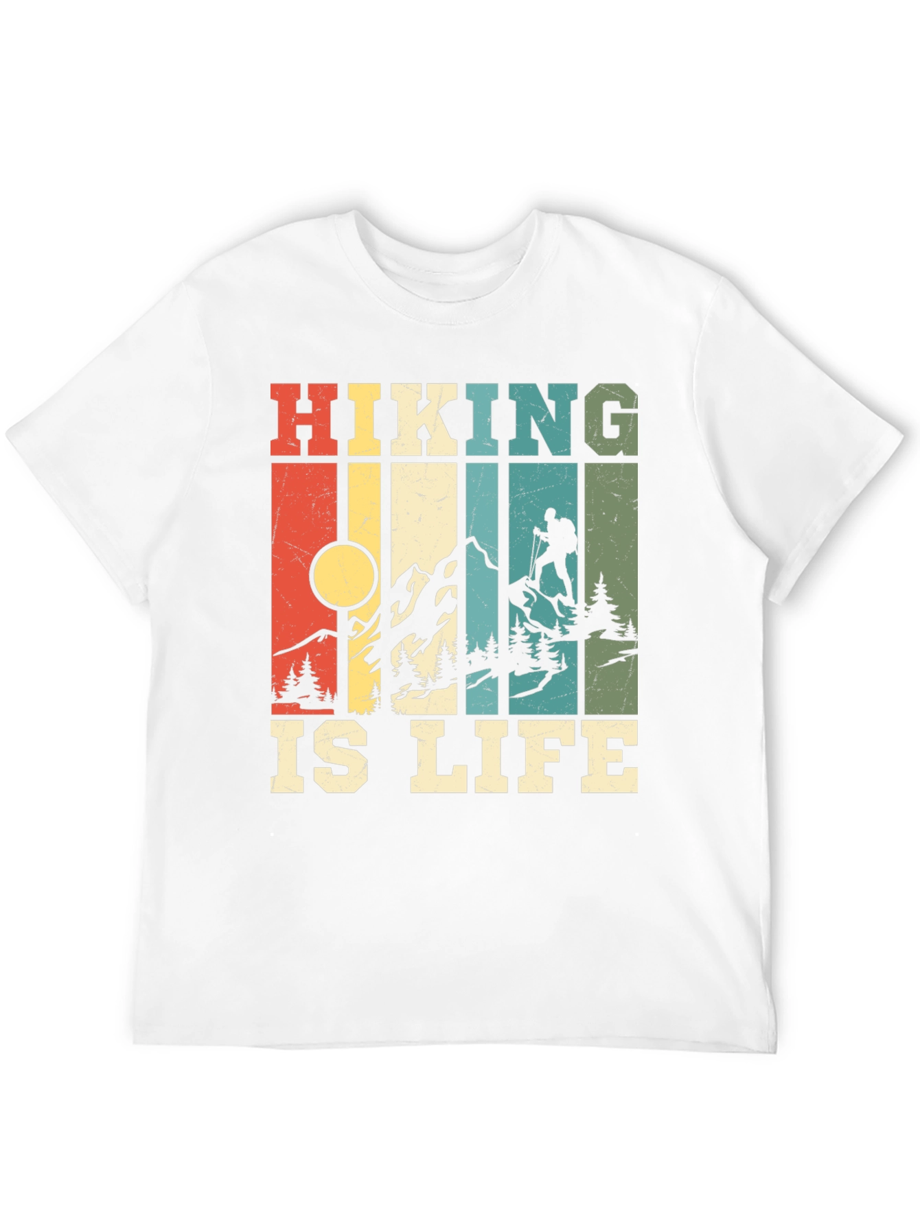Hiking Is Life T-Shirt - Retro Design