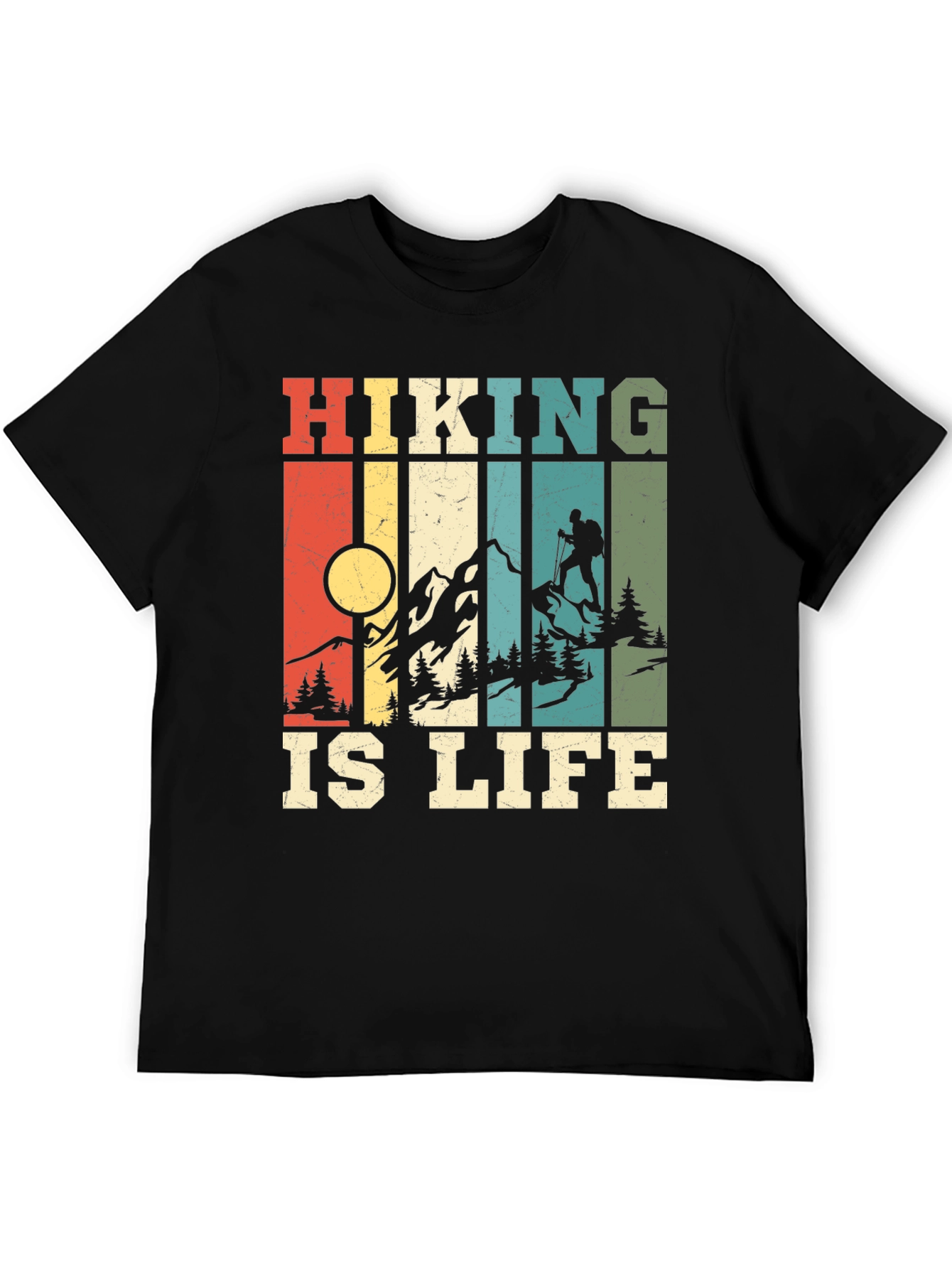 Hiking Is Life T-Shirt - Retro Design