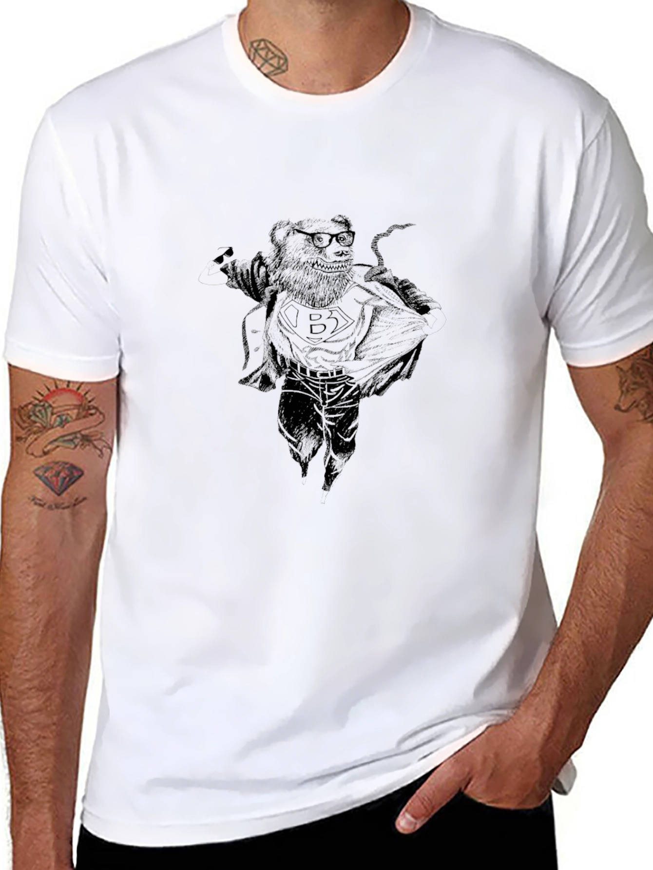 Black Crypto Bear T-Shirt - Super Bear