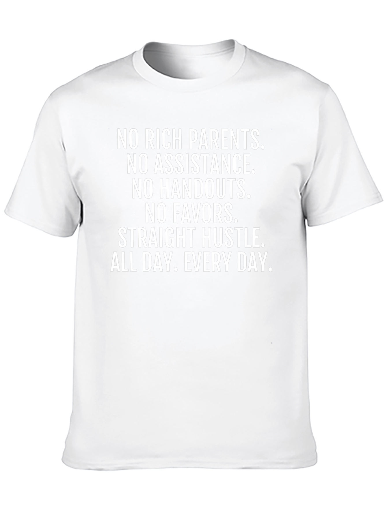 Hustle T-Shirt - No Rich Parents Grind Tee