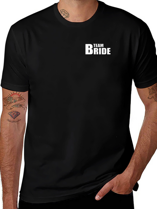 Team Bride T-Shirt - Black Cotton
