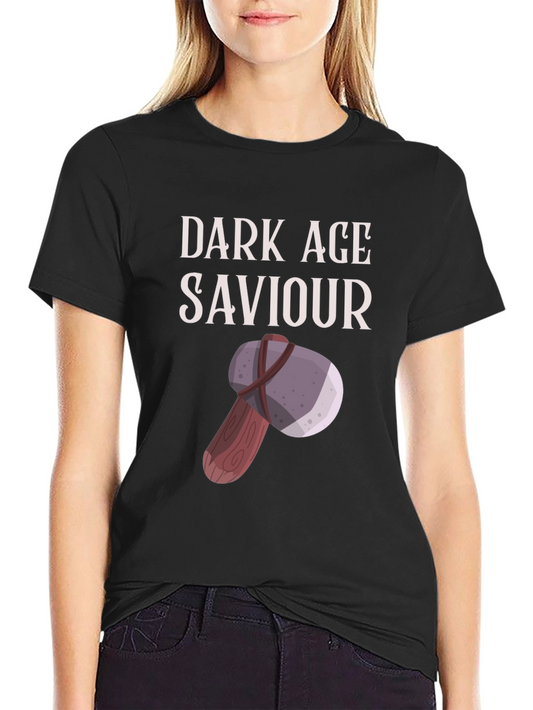 Dark Age Saviour Graphic Tee - Viking Axe Design