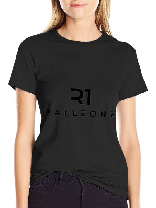 R1 RALLEONE Stylish Black Graphic T-Shirt