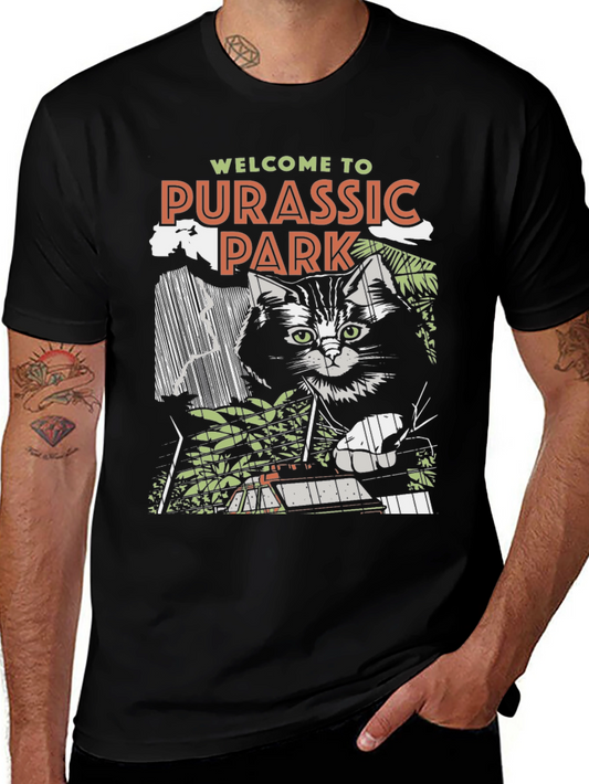 Purassic Park Cat T-Shirt