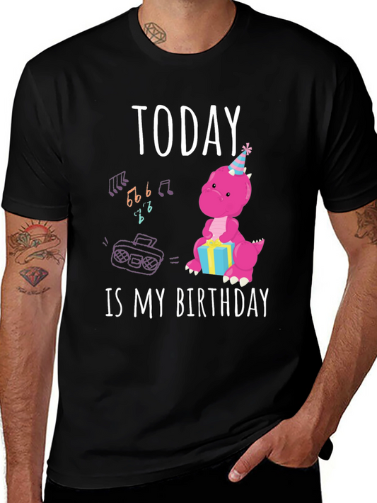 Birthday Dinosaur T-Shirt - Today is My Birthday!