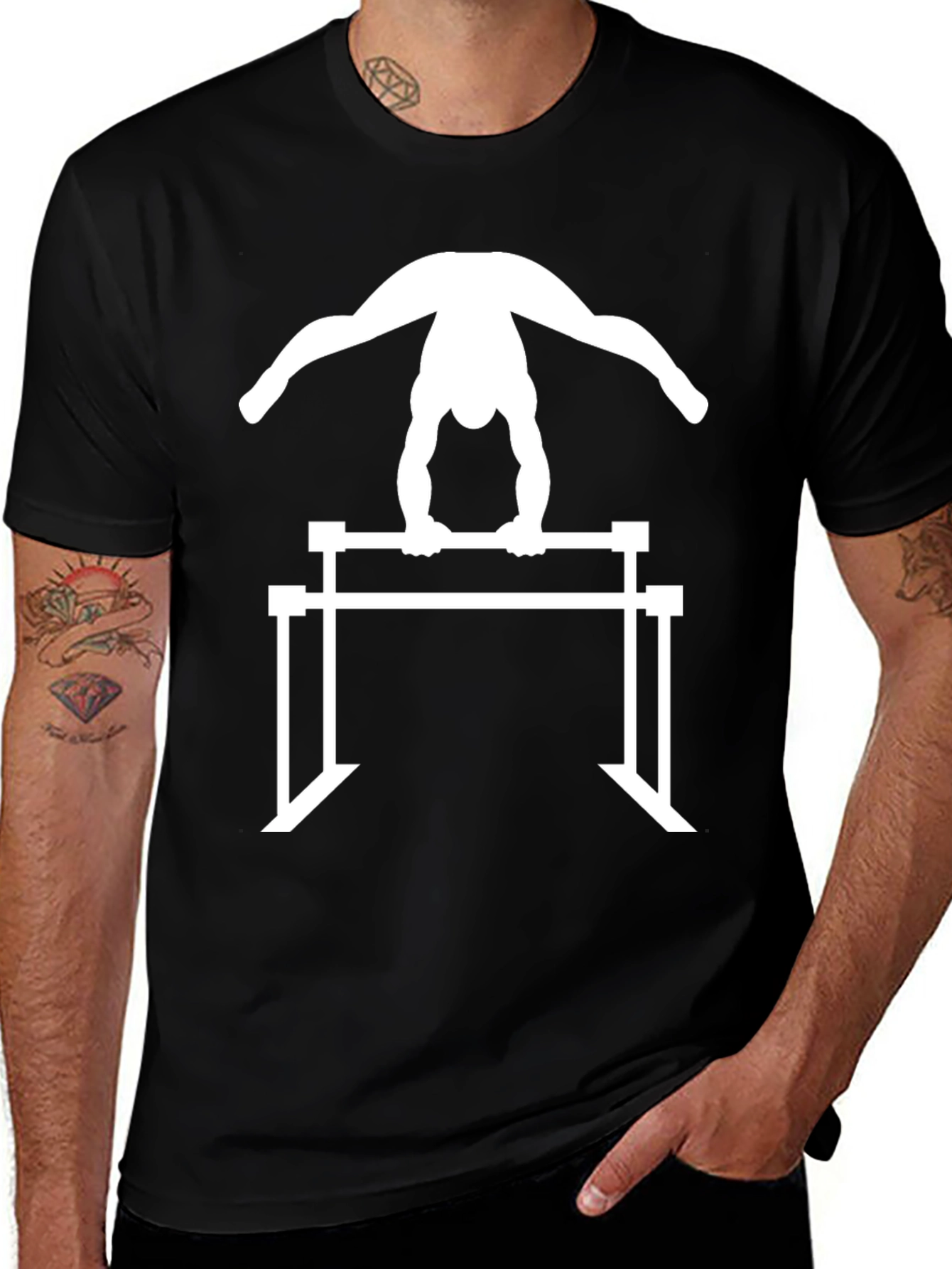 Gymnast Parallel Bars Graphic Tee