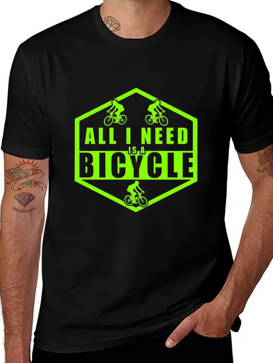 All I Need Is A Bicycle Graphic T-Shirt