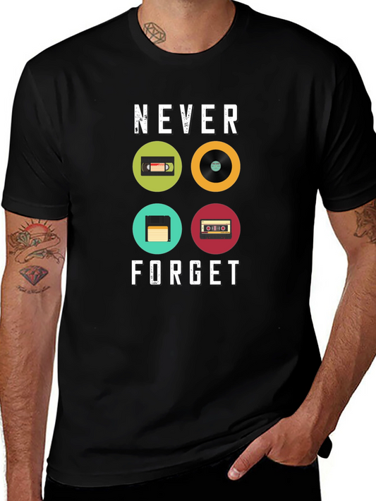 Retro Media T-Shirt - Never Forget