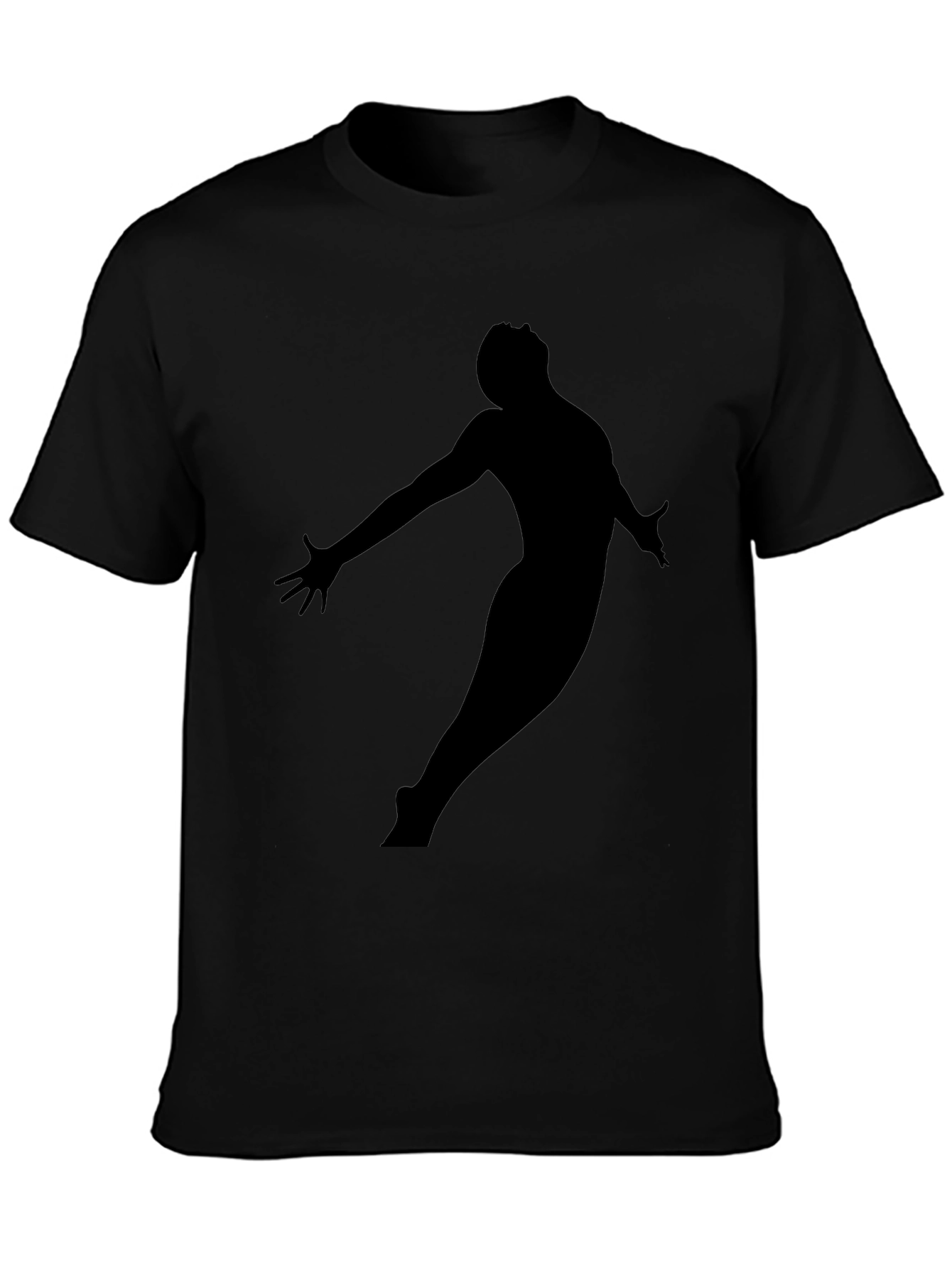 Silhouette Graphic Tee - Modern Black T-Shirt