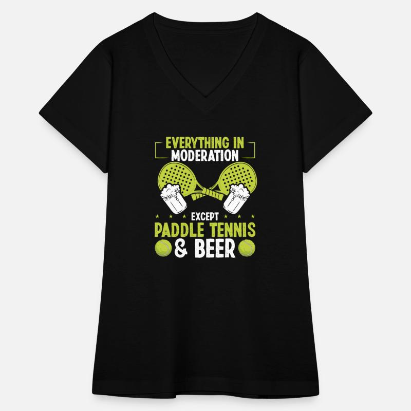 Paddle Tennis Player Beer Drinking Paddle Team