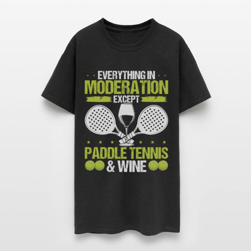 Paddle Tennis Player Wine Drinking Paddle Team